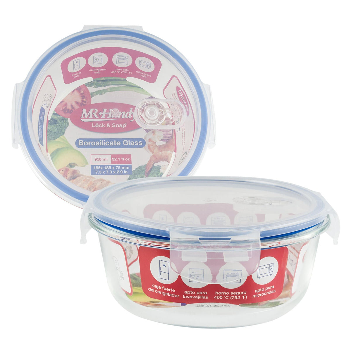 Mr. Handy 3pc Food Container Set - 51oz (Pieces=12) – Mr. Handy Shop