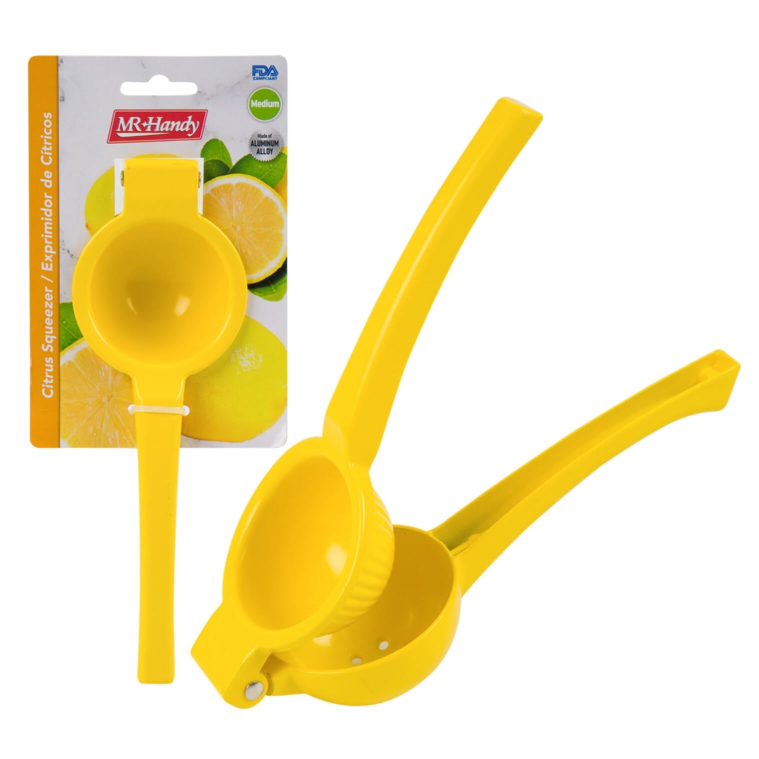 Mr. Handy Citrus Squeezer - 8.6" - Yellow (Pieces=48)