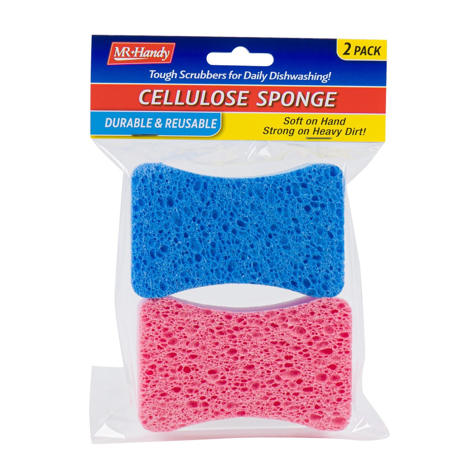 Mr. Handy 2pk Cellulose Sponge (Pieces=24)