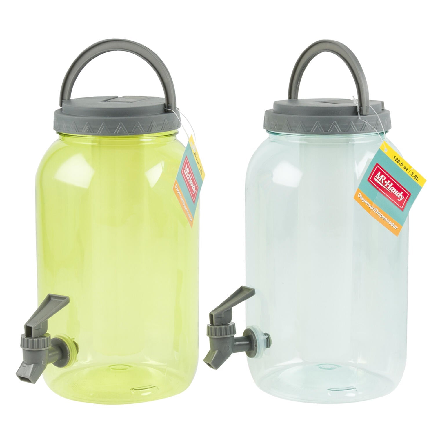 Mr. Handy Water Jug W/ Dispenser - 3.8L - Assorted (Pieces=12)