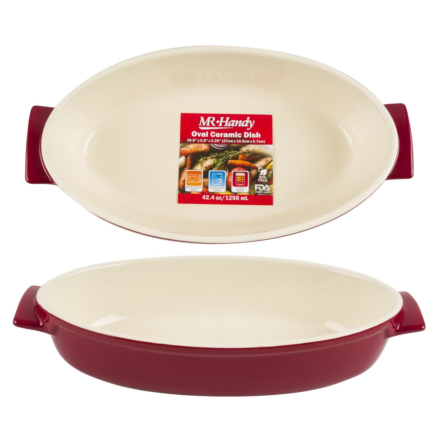 Mr. Handy Stoneware Bakeware - 12.2" (Pieces=6)