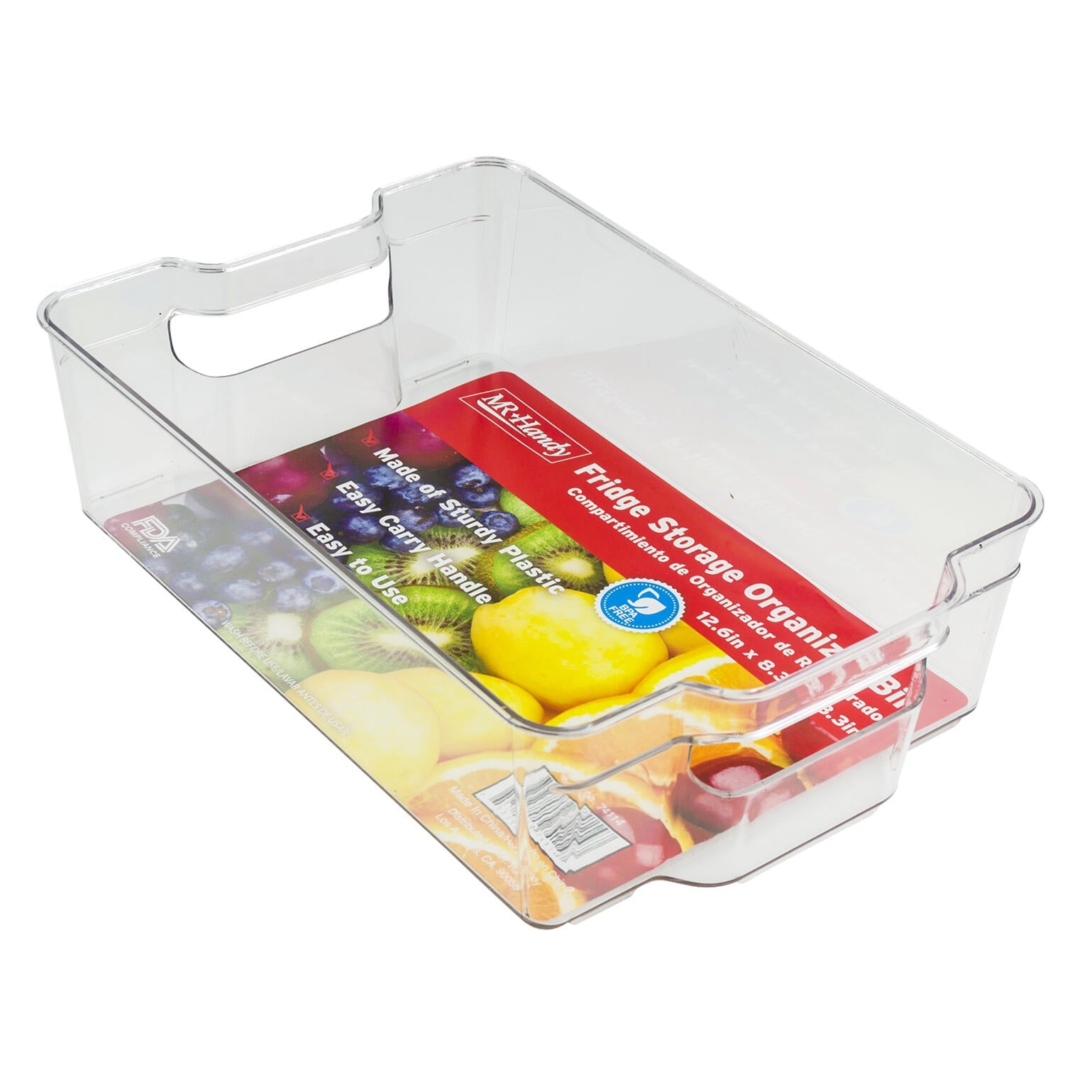 Mr. Handy Plastic Fridge Bin Wide - 12.6" (Pieces=24)