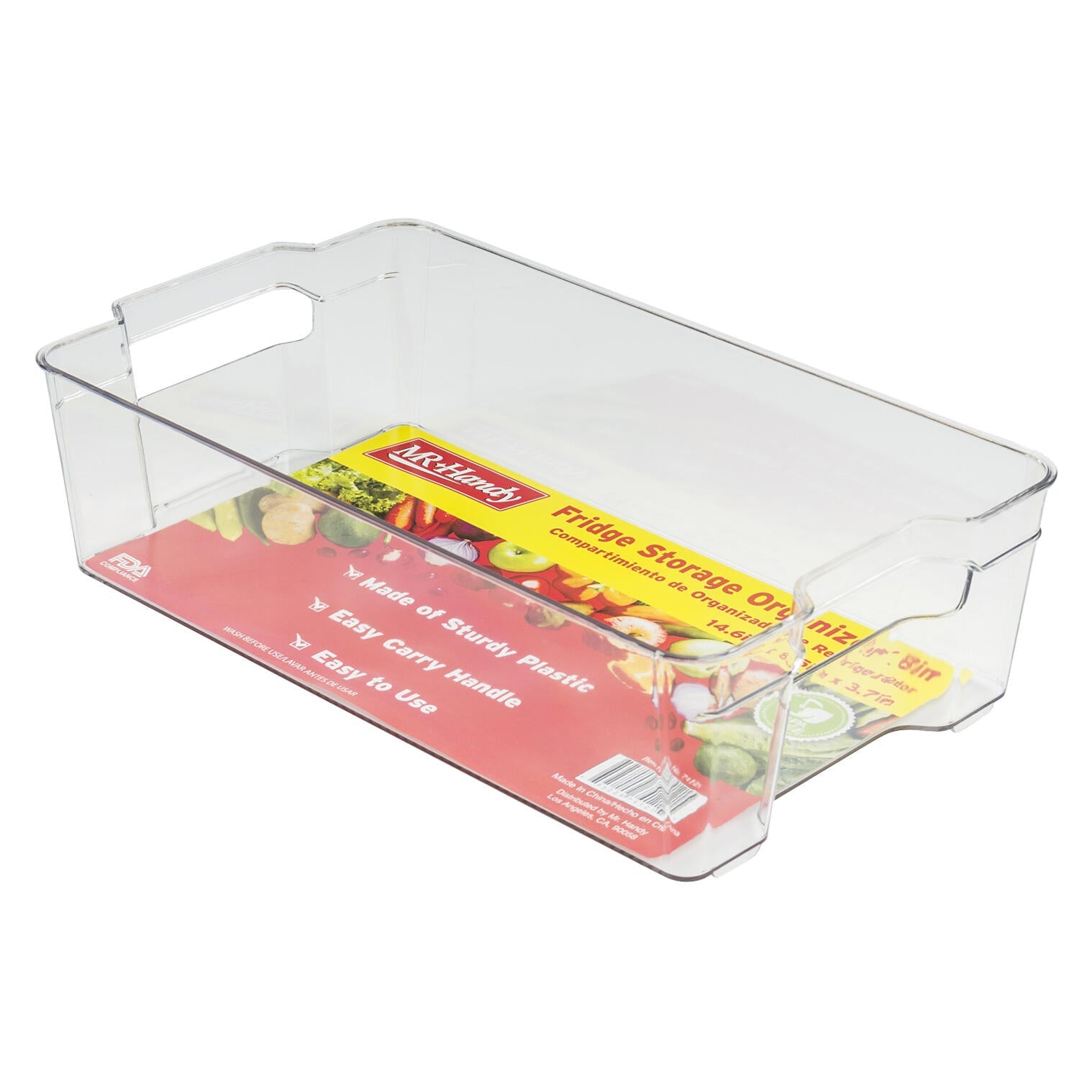 Mr. Handy Plastic Fridge Bin - 14.6" (Pieces=24)