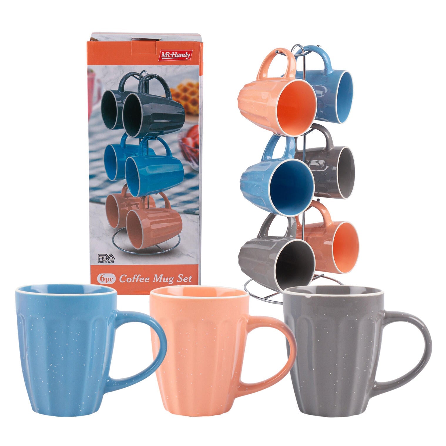 Mr. Handy Coffee Mug Set 6pc - 11oz (Pieces=6)