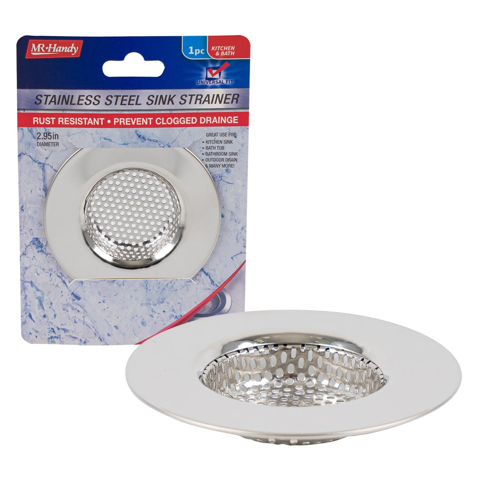 Mr. Handy Stainless Steel Sink Strainer Thin - 2.95" (Pieces=72)