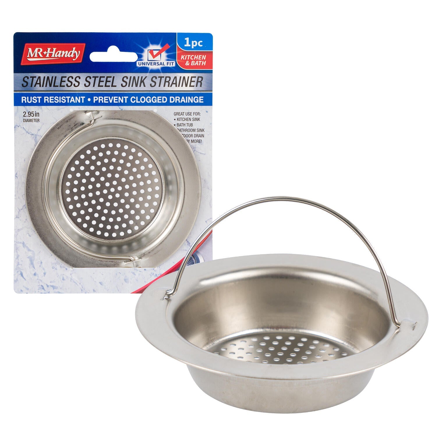 Mr. Handy Stainless Steel Sink Strainer Thick - 2.95" (Pieces=72)