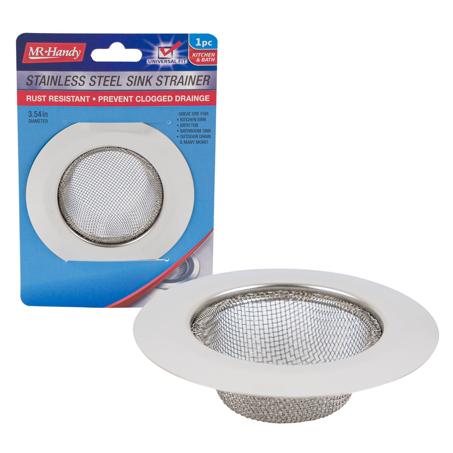 Mr. Handy Stainless Steel Sink Strainer - 3.54" (Pieces=72)